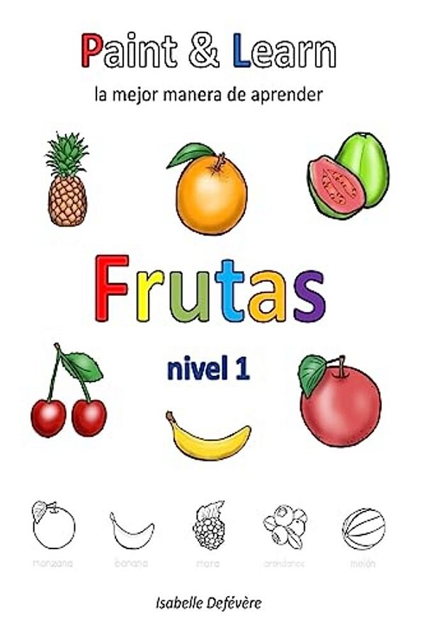 Paint & Learn: Frutas (Nivel 1)-..