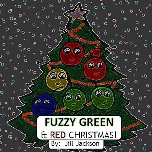 Fuzzy Green & Red Christmas-..