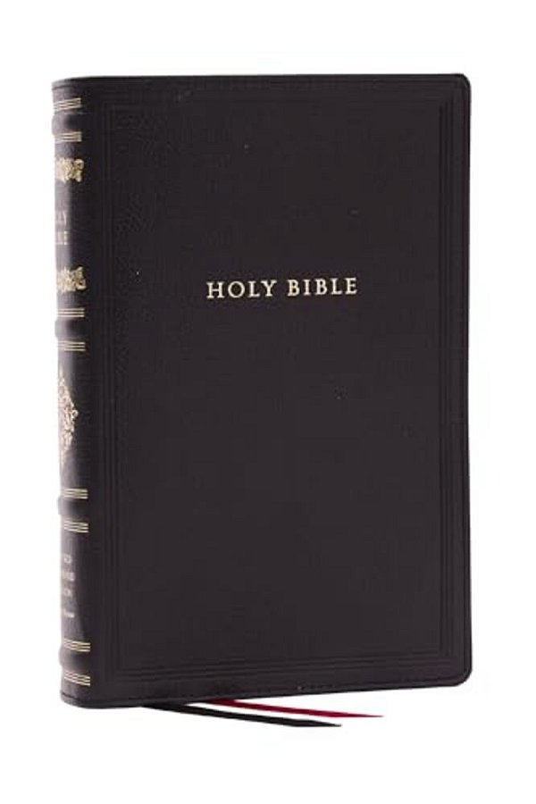 Rsv Personal Size Bible With Cross References, Black Leathersoft, (Sovereign Collection)-..