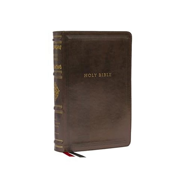 Nkjv, Personal Size Reference Bible, Sovereign Collection, Leathersoft, Brown, Red Letter, Comfort Print: Holy Bible, New King James Version-..