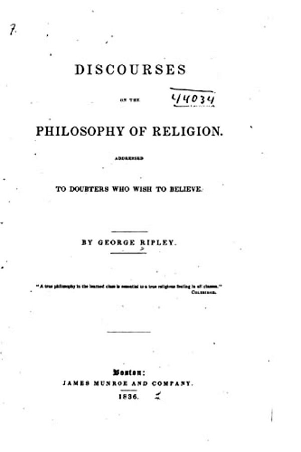 Discourses On The Philosophy Of Religion-..