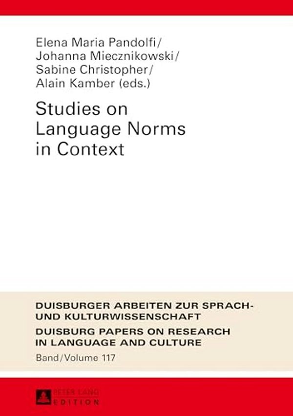 Studies On Language Norms In Context-..