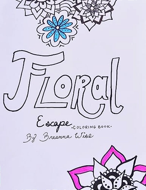 Floral Escape Coloring Book-..
