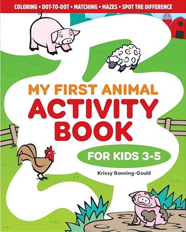 My First Animal Activity Book: For Kids 3-5-..
