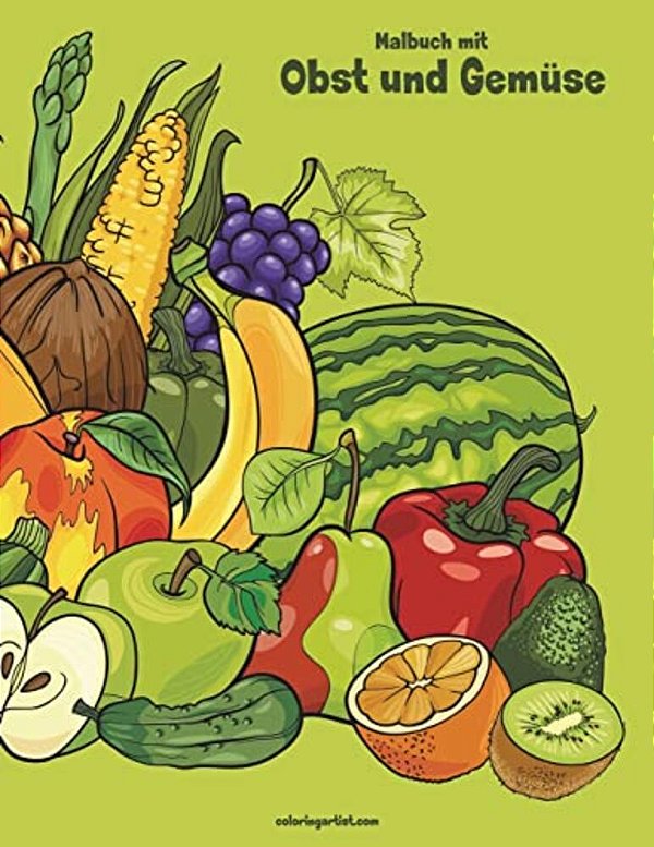 Malbuch Mit Obst Und Gemüse 1-..