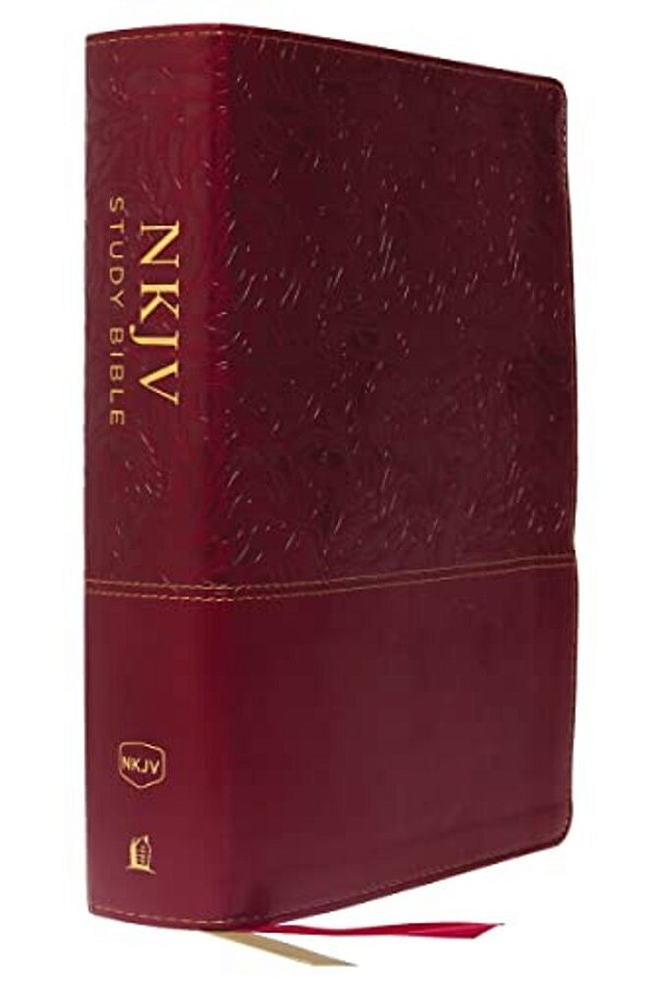 Nkjv Study Bible, Imitation Leather, Red, Full-Color, Red Letter Edition, Comfort Print: The Complete Resource For Studying God's Word-..