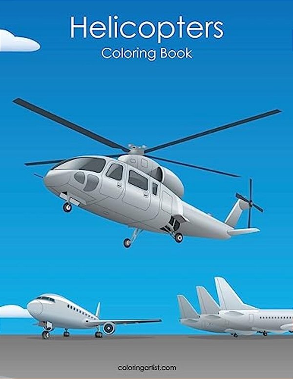 Helicopters Coloring Book 1-..