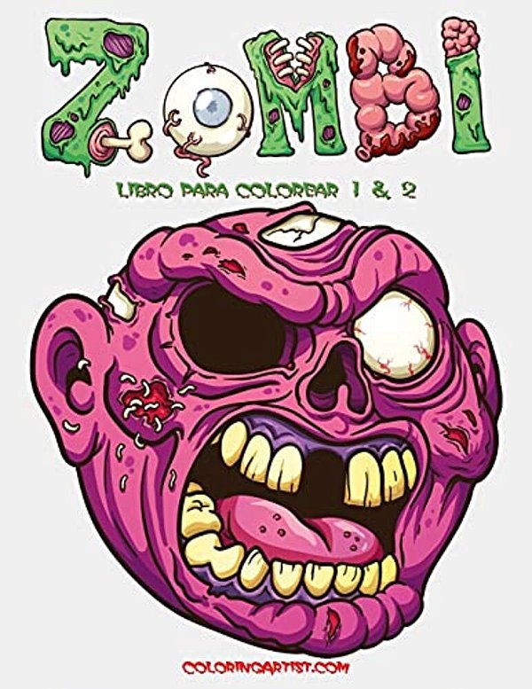 Zombi Libro Para Colorear 1 & 2-..