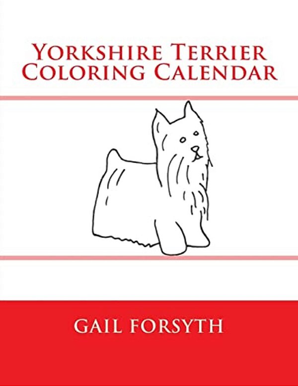 Yorkshire Terrier Coloring Calendar-..