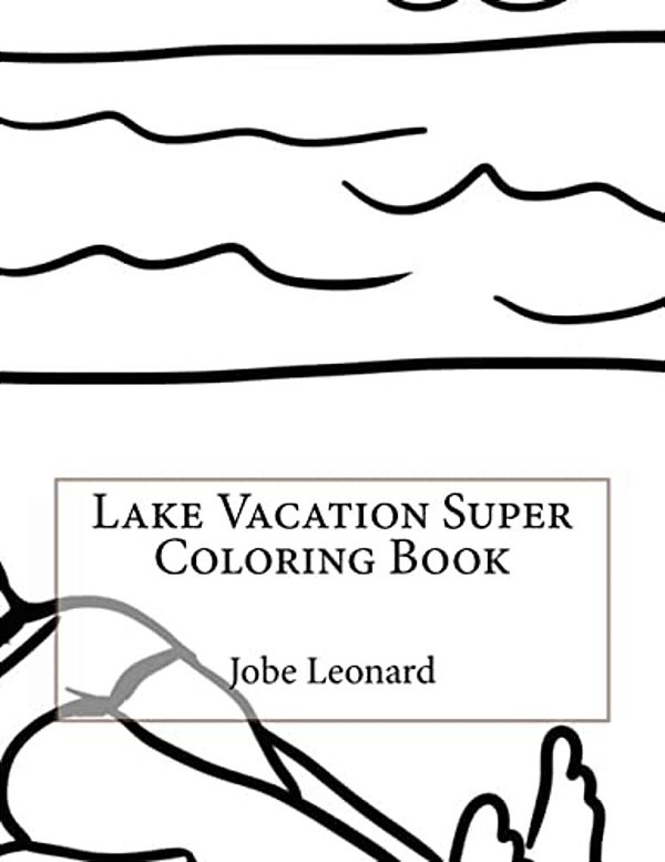 Lake Vacation Super Coloring Book-..