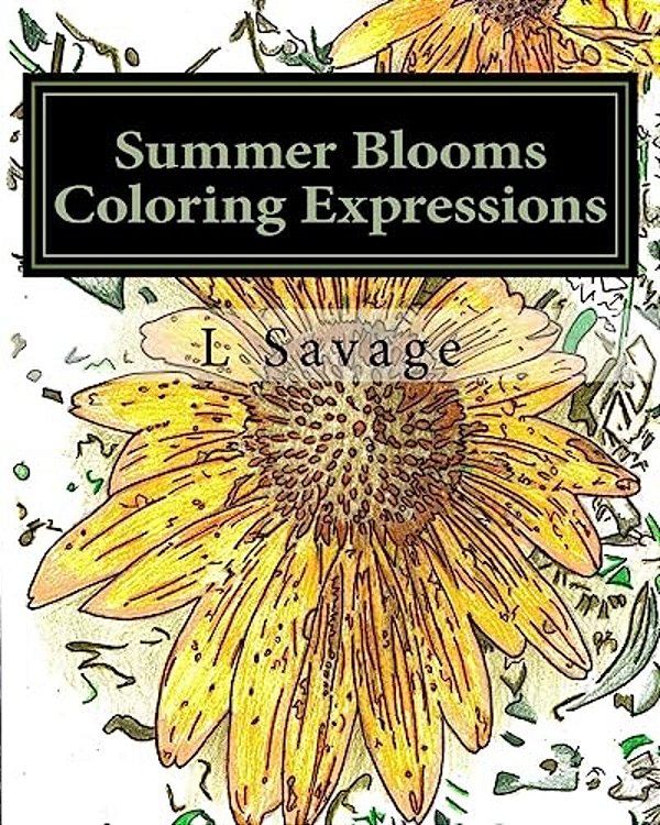 Summer Blooms Coloring Expressions-..