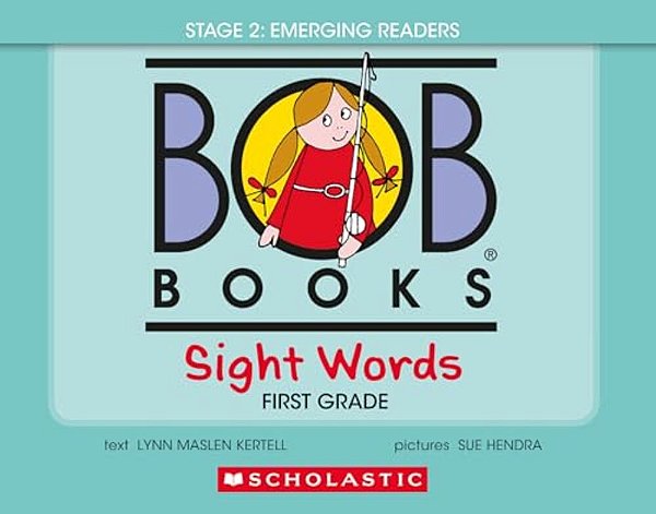 Bob Books - Sight Words First Grade Hardcover Bind-Up Phonics, Ages 4 And Up, Kindergarten (Stage 2: Emerging Reader)-..