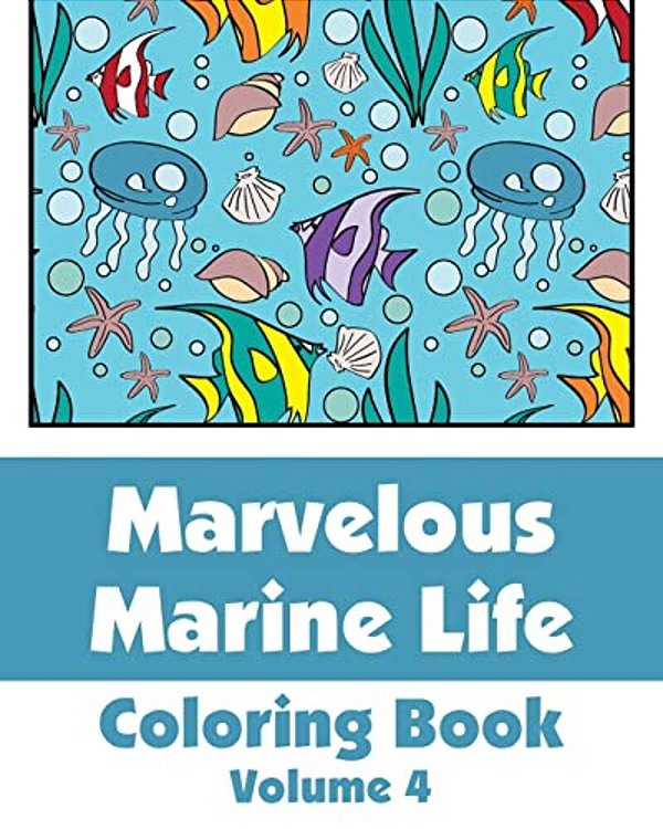 Marvelous Marine Life Coloring Book-..