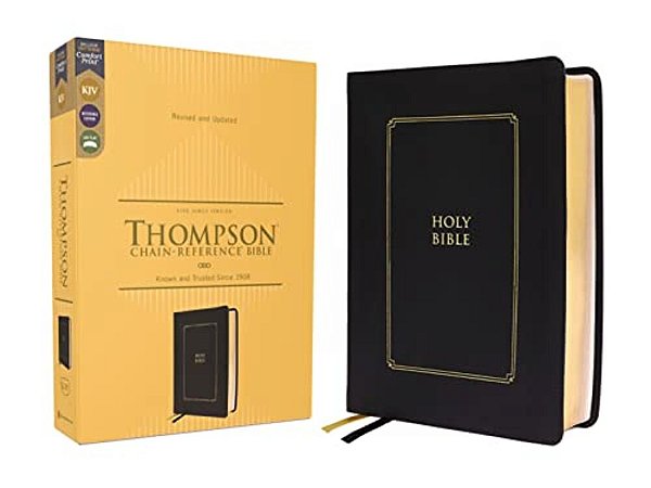 Kjv, Thompson Chain-Reference Bible, Leathersoft, Black, Red Letter, Comfort Print-..