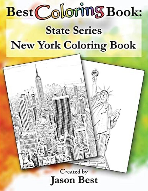 Best Coloring Book: State Series - New York Coloring Book-..