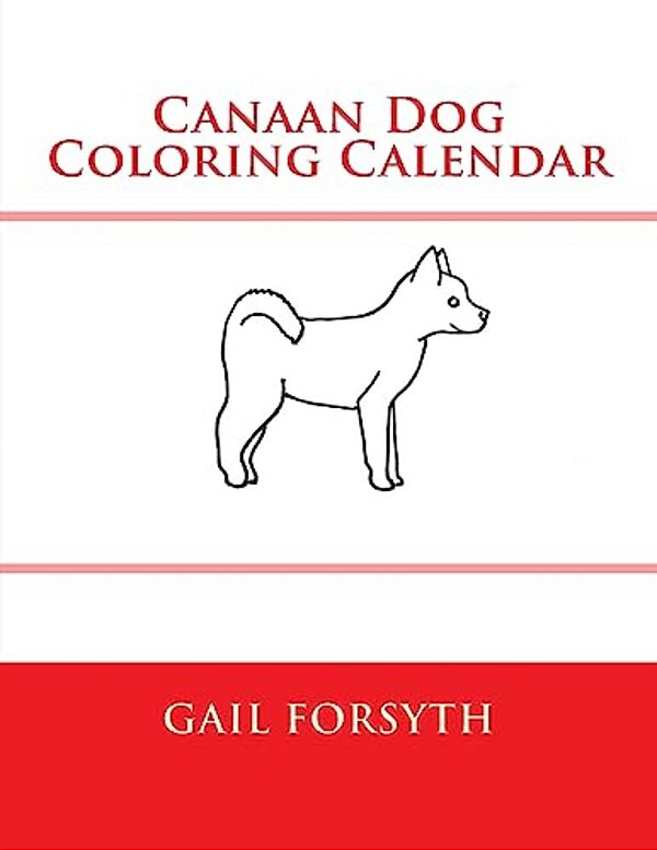 Canaan Dog Coloring Calendar-..