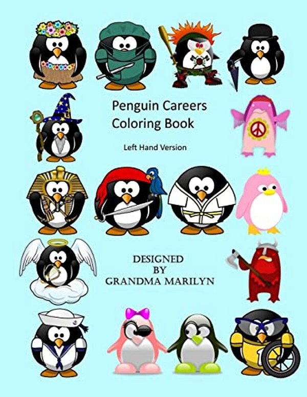Penguin Careers Coloring Book: Left Hand Version-..