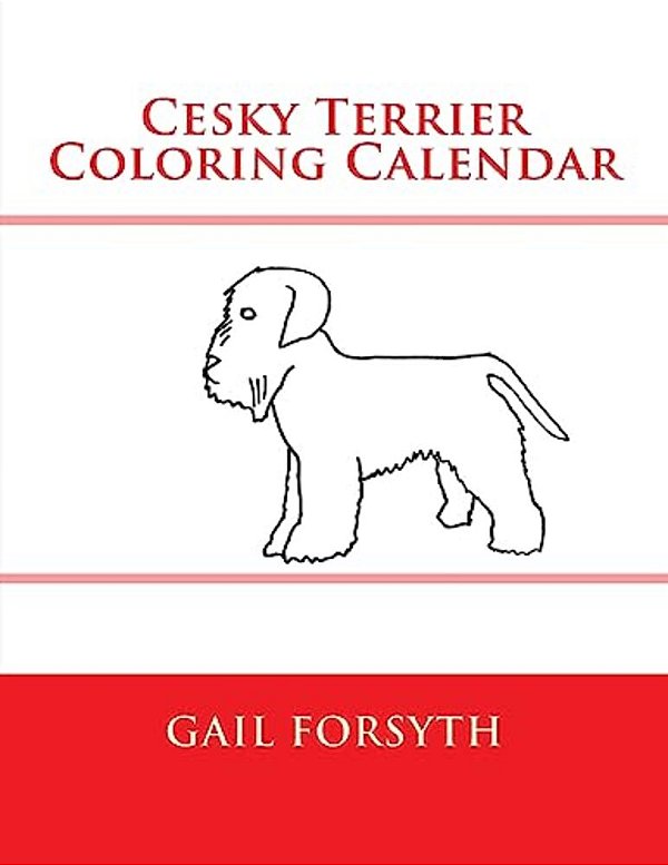 Cesky Terrier Coloring Calendar-..