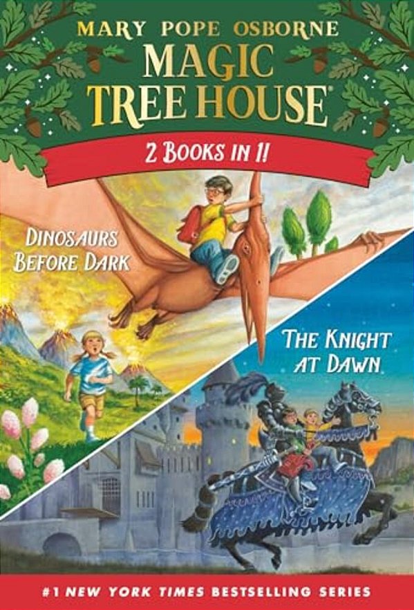 Magic Tree House 2-In-1 Bindup: Dinosaurs Before Dark/The Knight At Dawn-..