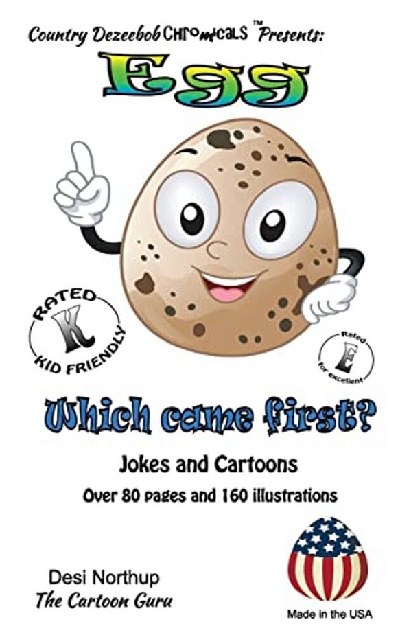 The Egg -- Which Came Fisrt? -- Jokes And Cartoons: In Black + White-..