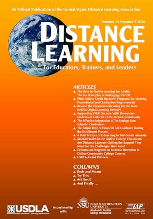 Distance Learning Vol 13 Issue 2-..