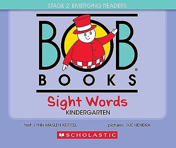 Bob Books - Sight Words Kindergarten Hardcover Bind-Up Phonics, Ages 4 And Up, Kindergarten (Stage 2: Emerging Reader)-..