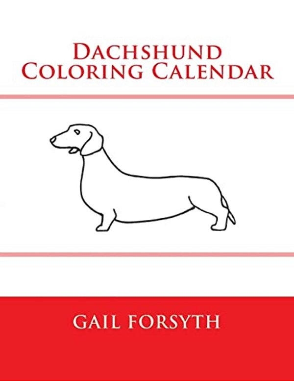 Dachshund Coloring Calendar-..