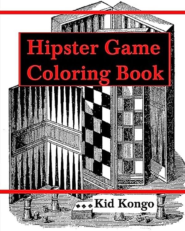 Hipster Games Coloring Book-..