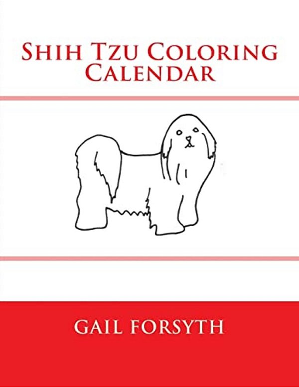 Shih Tzu Coloring Calendar-..