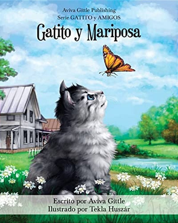 Gatito Y Mariposa-..