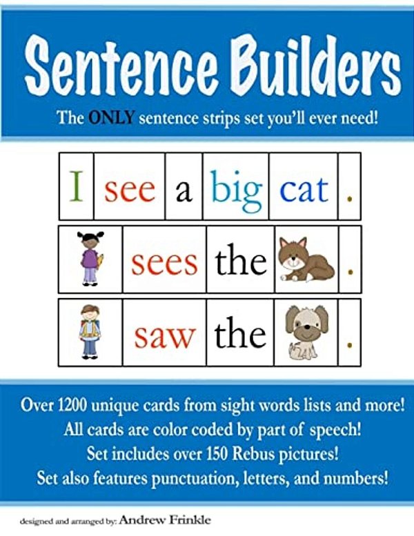 Sentence Builders: The Only Sentence Strips Set You'Ll Ever Need-..