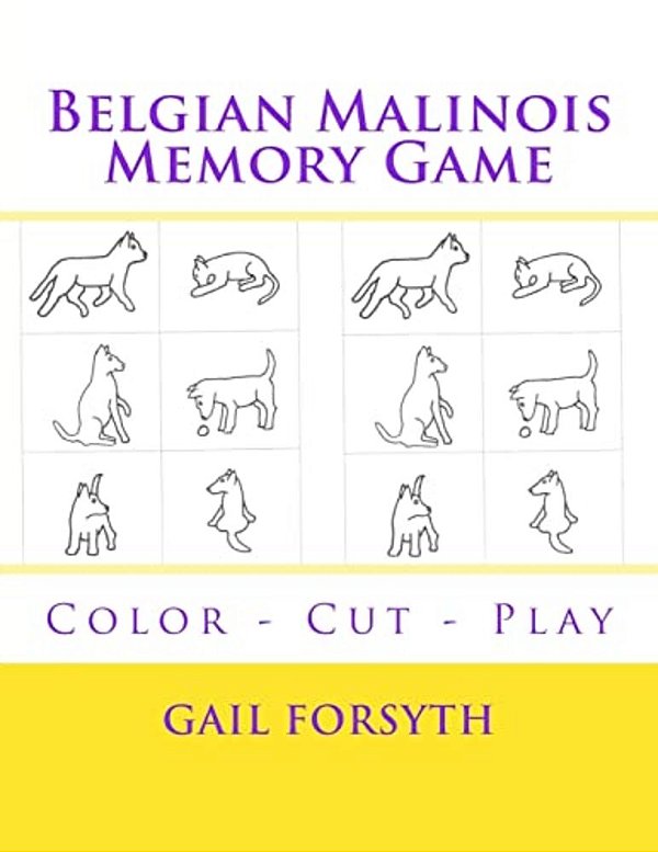Belgian Malinois Memory Game: Color - Cut - Play-..