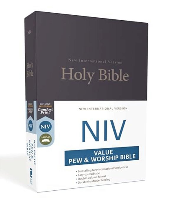 Niv, Value Pew And Worship Bible, Hardcover, Blue-..