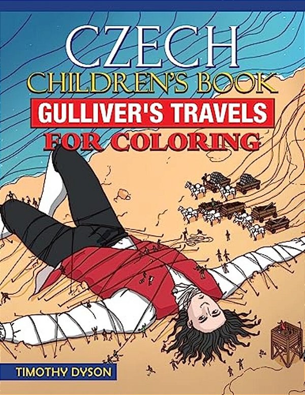 Czech Children's Book: Gulliver's Travels For Coloring-..