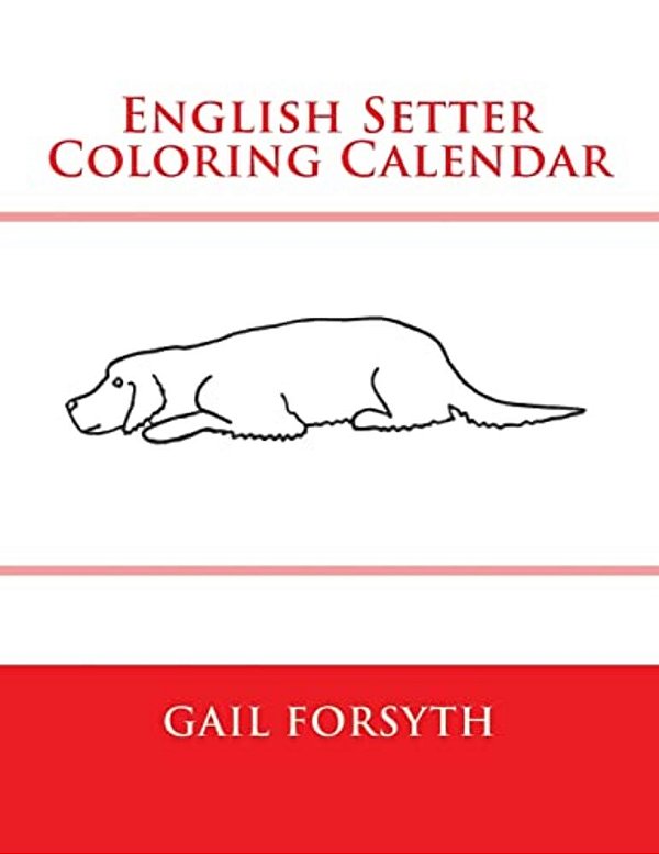 English Setter Coloring Calendar-..