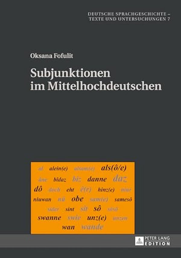Subjunktionen Im Mittelhochdeutschen-..