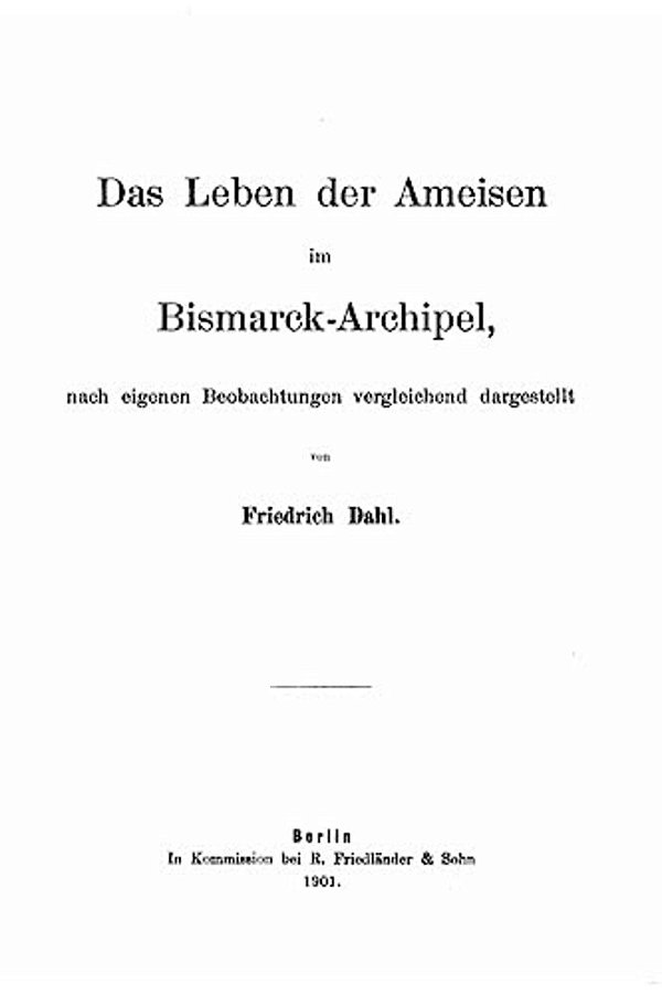 Das Leben Der Ameisen Im Bismarck-Archipel-..