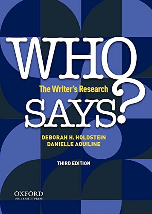 Who Says?: The Writer's Research-..