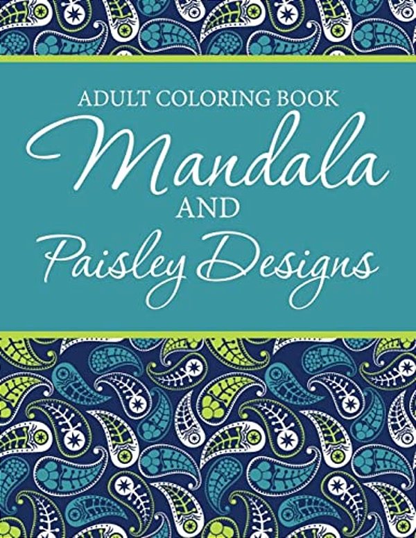 Adult Coloring Book - Mandala & Paisley Designs-..