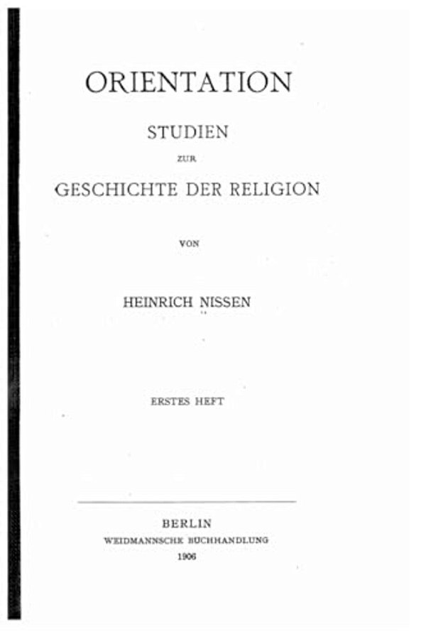 Orientation, Studien Zur Geschichte Der Religion-..