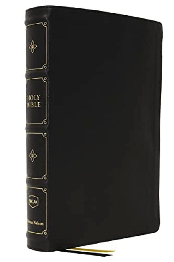 Nkjv, Large Print Verse-By-verse Reference Bible, Maclaren Series, Leathersoft, Black, Comfort Print: Holy Bible, New King James Version-..