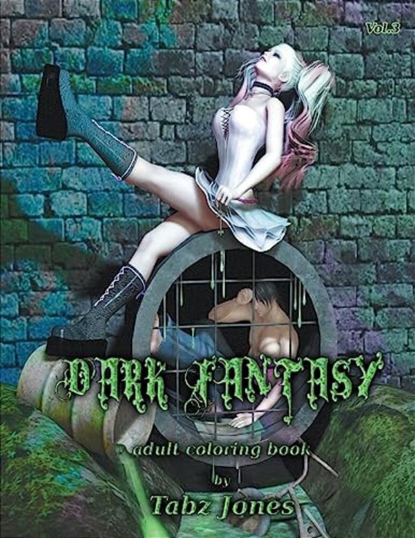 Dark Fantasy Adult Coloring Book-..