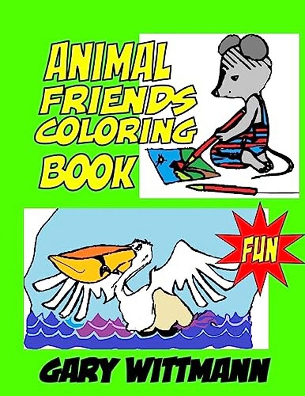Animal Friends Coloring Book: Fun Activities,-..