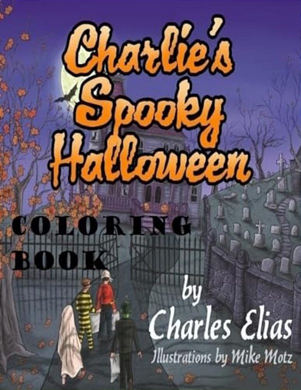 Charlie's Spooky Halloween Coloring Book-..