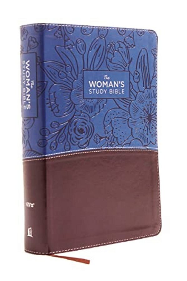 Niv, The Woman's Study Bible, Imitation Leather, Blue/Brown, Full-Color: Receiving God's Truth For Balance, Hope, And Transformation-..