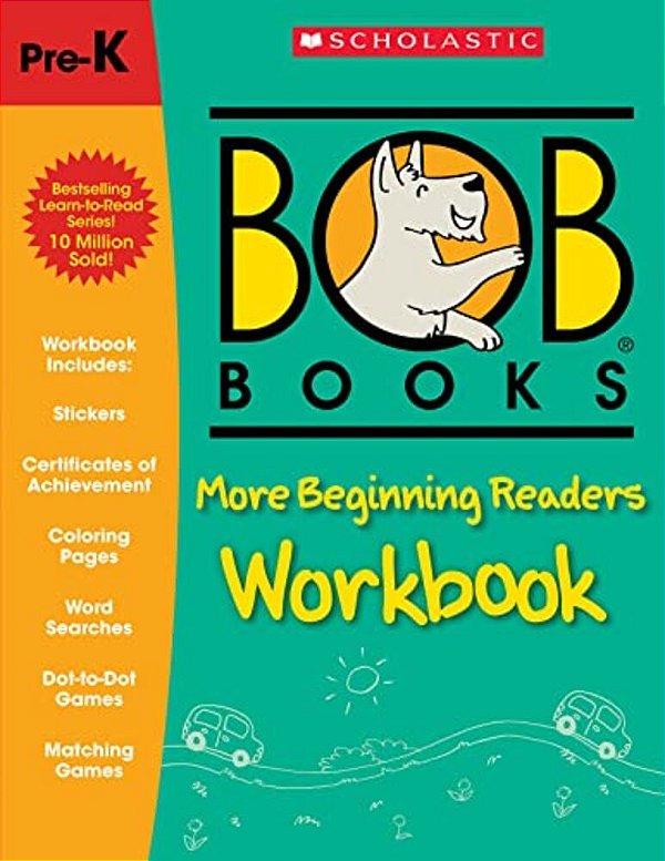 Bob Books - More Beginning Readers Workbook Phonics, Writing Practice, Stickers, Ages 4 And Up, Kindergarten, First Grade (Stage 1: Starting To Read)-..