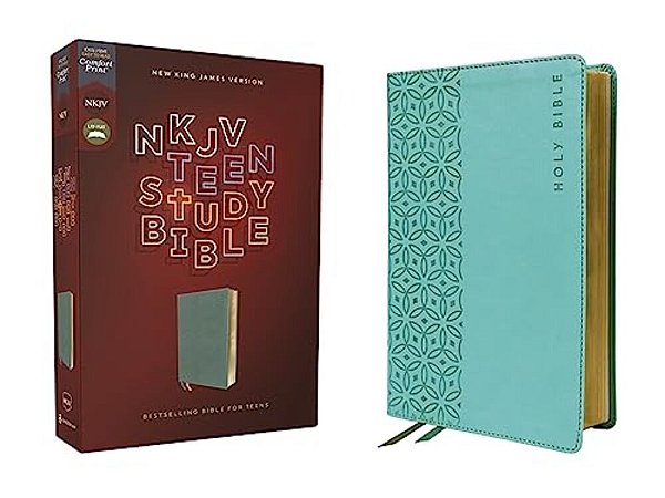 Nkjv, Teen Study Bible, Leathersoft, Teal, Comfort Print-..