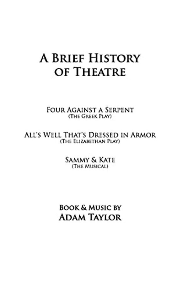 A Brief History Of Theatre-..