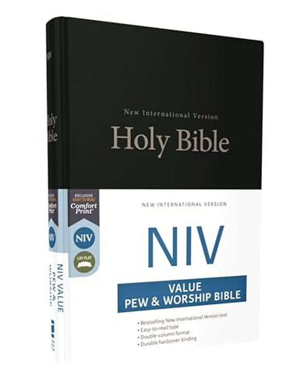 Niv, Value Pew And Worship Bible, Hardcover, Black-..