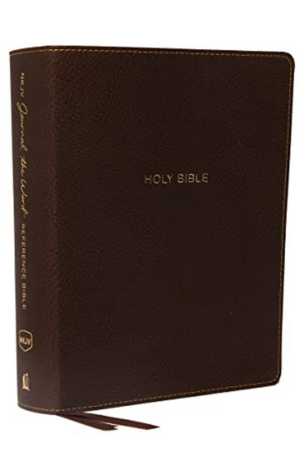 Nkjv, Journal The Word Reference Bible, Imitation Leather, Brown, Red Letter Edition, Comfort Print: Let Scripture Explain Scripture. Reflect On What-..